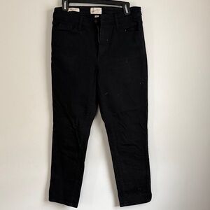 Universal Thread Black High-Rise Slim Straight Jeans